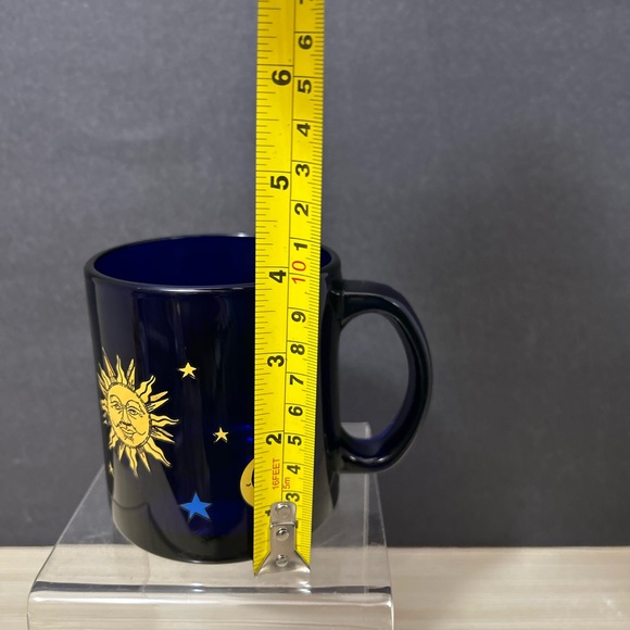Libbey Celestial Blue Mug with Sun and Moon - Picture 7 of 9